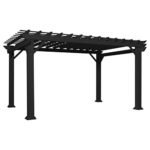 Stratford 14′ x 10′ Black Steel Traditional Pergola